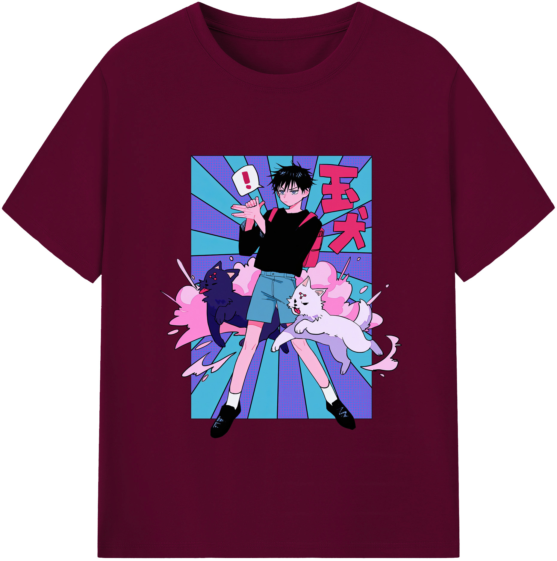 （画像用） 呪術廻戦 Jujutsu Kaisen レディースカジュアルプリントTシャツ（綿100％）